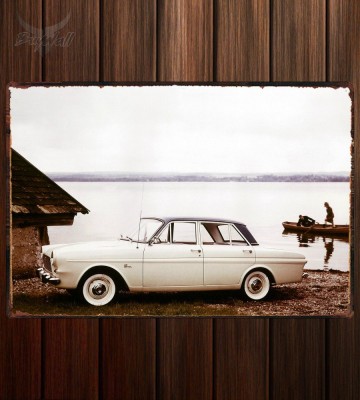Металлическая табличка Ford Taunus 12M Sedan (P4)